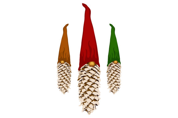 Beautiful Christmas Pinecones 221 Illustrations