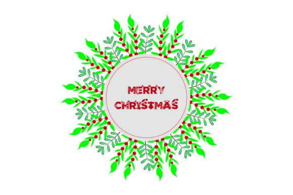 Christmas Frame Botanical 148