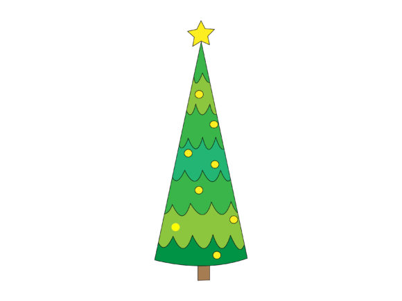 Christmas Tree Picture Illustrations