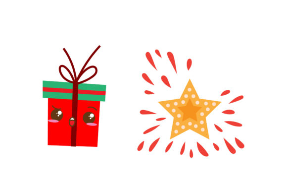 Christmas Vector Gift Star Illustrations
