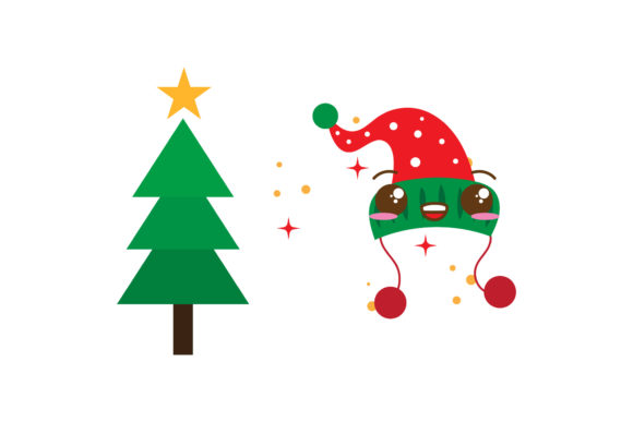 Christmas Vector Snowman Tree Illustrations
