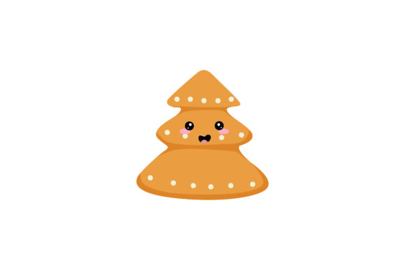 Sweet Christmas Tree Cookie Kawaii